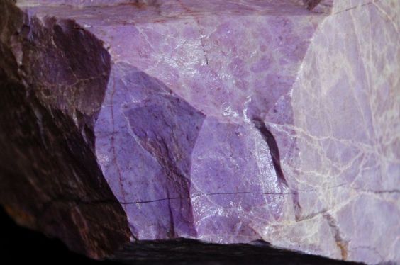 lavender and purple rock texture close up view