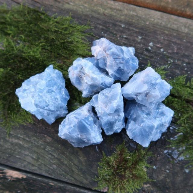 blue calcite stones