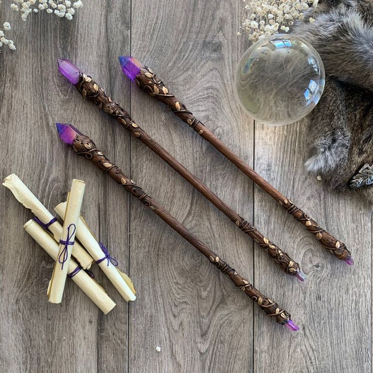 crystal wands