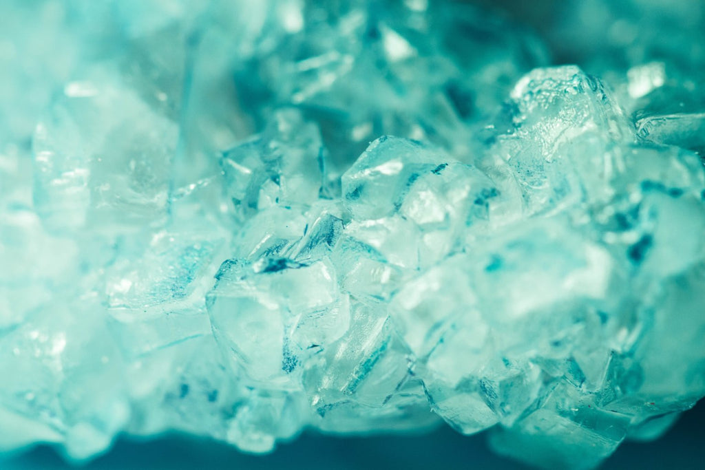 aqua blue crystal